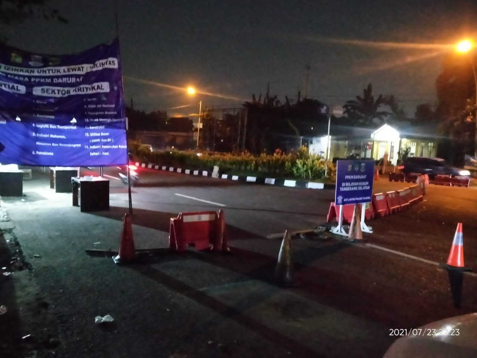 Ombudsman Banten Temukan Posko Penyekatan Kosong PPKM Darurat di Tangsel