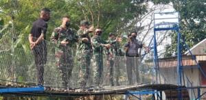 Danrem 064 My Pantau Jembatan Gantung Siliwangi 6 1 Danrem 064 My Pantau Jembatan Gantung Siliwangi 6