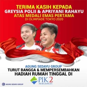 Raih Mendali Emas, Agung Sedayu Berikan Rumah Ke Pembulutangkis Indonesia 1 Raih Mendali Emas, Agung Sedayu Berikan Rumah Ke Pembulutangkis Indonesia