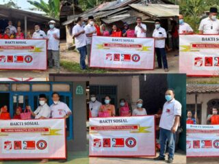 Agenda Rutin Aliansi Nawacita Cilegon Bagikan Sembako Dan Masker