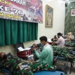 Sambut Hut Tni Ke -76, Korem 064 Adakan Donor Darah