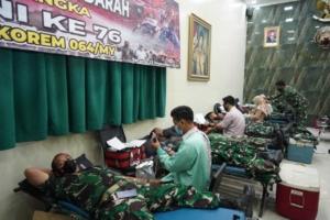 Sambut Hut Tni Ke -76, Korem 064 Adakan Donor Darah 3 Sambut Hut Tni Ke -76, Korem 064 Adakan Donor Darah