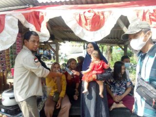 Pac Moi Lebak Selatan Gelar Turnamen Bola Voli Dan Bagi- Bagi Masker