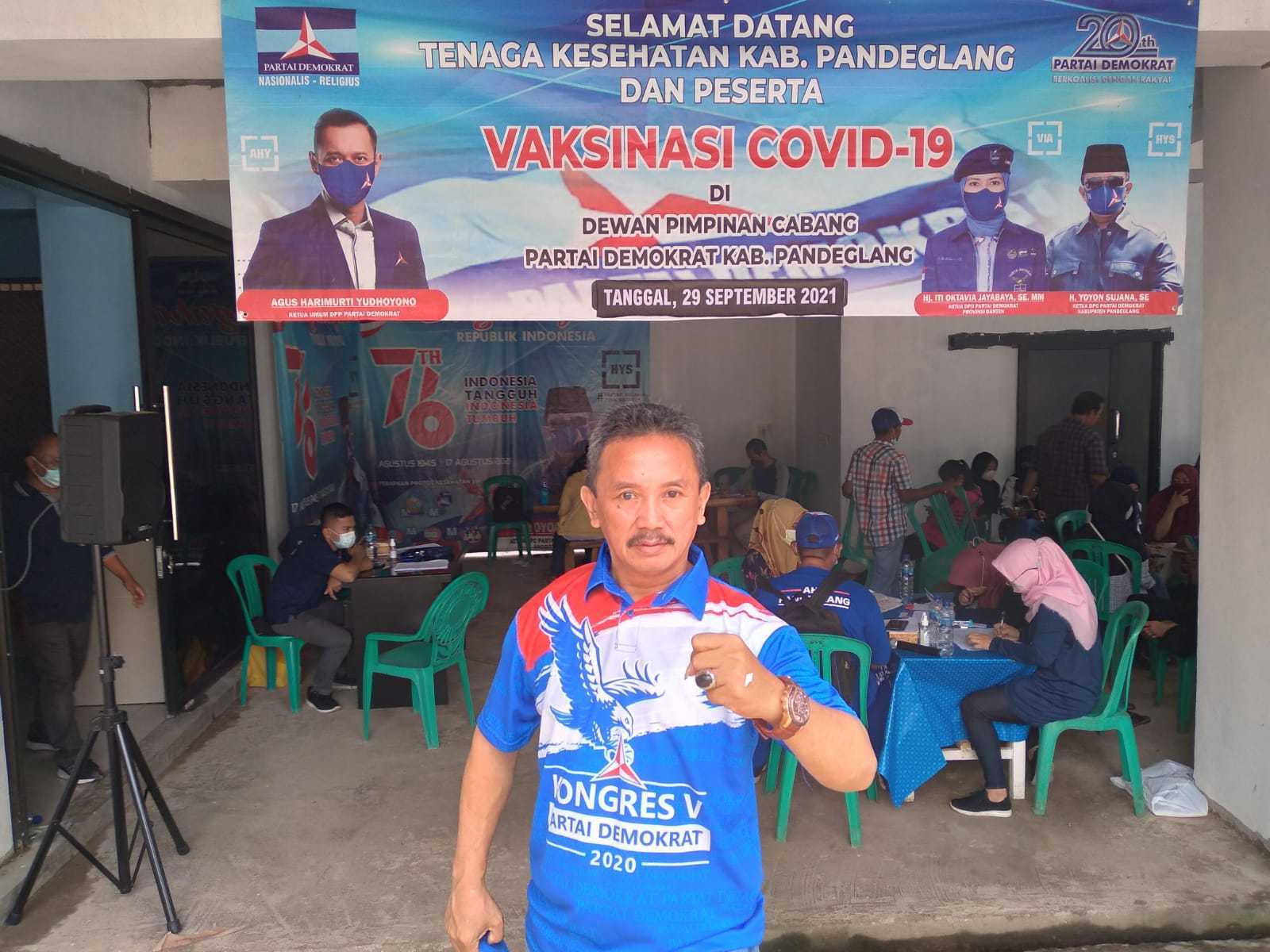 DPC Demokrat Pandeglang Adakan Vaksinasi Covid-19 Tahap 2 I Harian Terbit