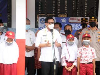 Antusias Vaksinasi Anak Di Pandeglang Tinggi,