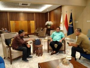 Ayep Zaki Sampaikan Program Budidaya Kedelai Di Depan Wakil Ketua Dpr Ri Rachmad Gobel