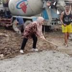 Masyarakat Kaduagung Timur Bahagia, Kepala Desa Nensy Anggraeni Bangun Lapangan Voli Dan Lapangan Putsal