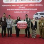 Harianterbit.id/Pandeglang– Pemerintah Kabupaten (Pemkab) Pandeglang Mendapat Bantuan 1 Unit Mobil Ambulans Dari Pasar Modal Indonesia.