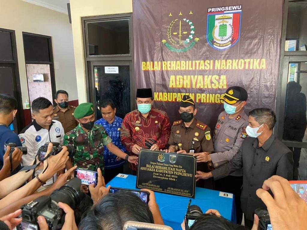 LUAR BIASA...!Kejari Pringsewu Resmikan Balai Narkotika Adhyaksa I Harian Terbit