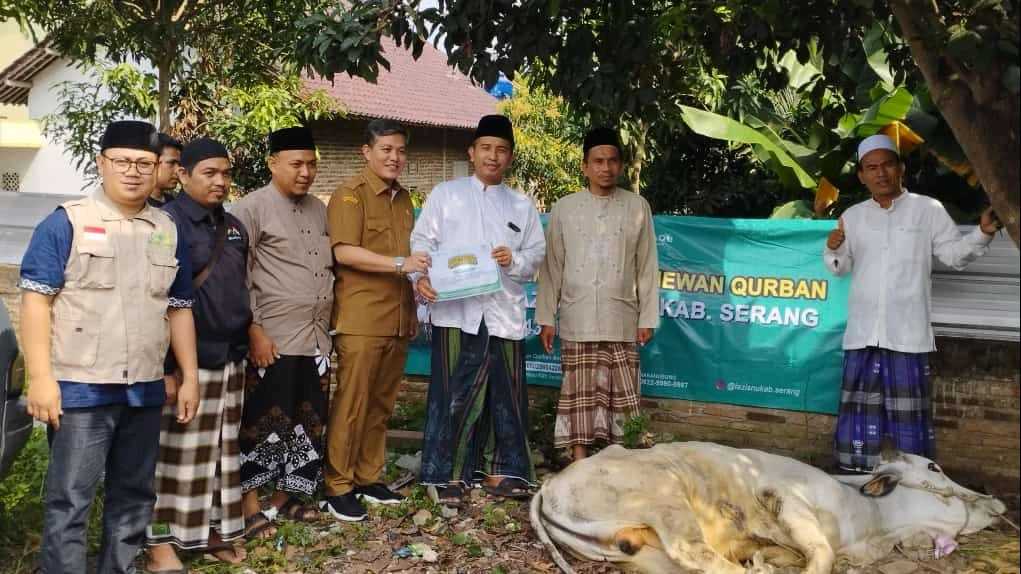 Semangat Idul Adha, NU Kabupaten Serang Bagikan Daging Kurban Untuk Masyarakat I Harian Terbit