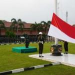 Kasiter Korem 064/My Pimpin Upacara Bendera Hari Senin