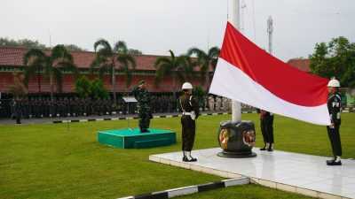 Kasiter Korem 064/MY Pimpin Upacara Bendera Hari Senin