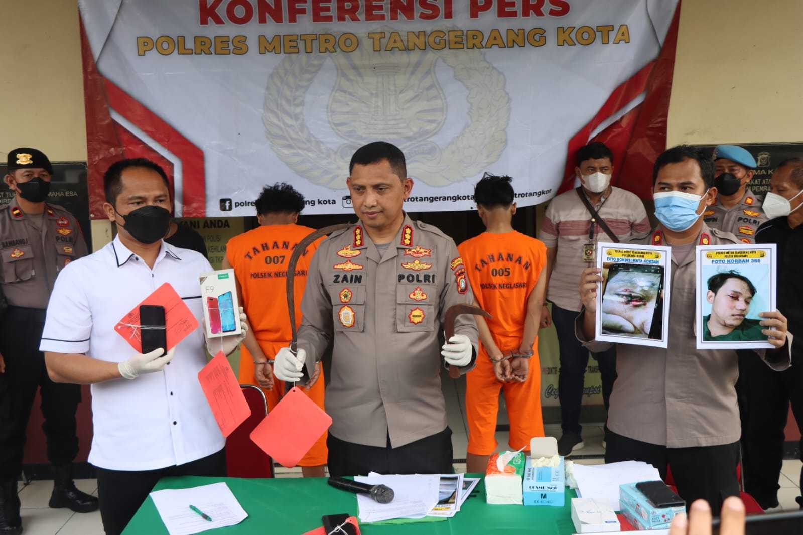 Polres Metro Tangerang Berhasil Ungkap Komplotan Spesialis Begal Ponsel I Harian Terbit