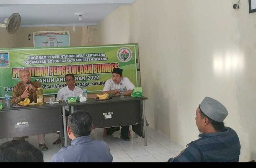 Pelatihan Pengelolaan BUMDES Desa Kertasana Kecamatan Bojonegara Kabupaten Serang Tahun 2022 I Harian Terbit