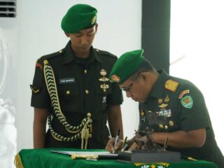 Danrem 064/My Pimpin Upacara Penyerahan Jabatan Dandim 0602/Serang