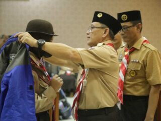 Pj.sekda Lepas Kontingen Jambore Nasional Kwarcab Pramuka Pandeglang