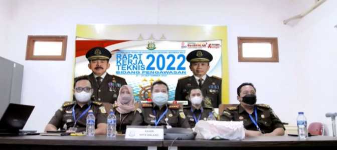 Kejari Kota Malang Ikuti Rakernis Pengawasan Kejaksaan Ri