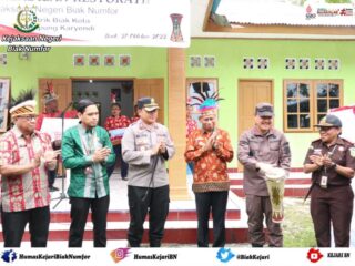 Peresmian Rumah Restorative Justice Di Biak Numfor