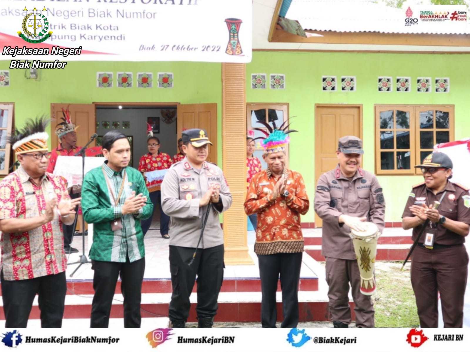 Peresmian Rumah Restorative Justice Di Biak Numfor 1 Peresmian Rumah Restorative Justice Di Biak Numfor