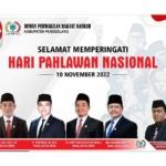 Ketua Dan Pimpinan Dprd Pandeglang Beserta Setwan Mengucapkan Selamat Hari Pahlawan Nasional