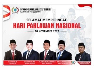 Ketua Dan Pimpinan Dprd Pandeglang Beserta Setwan Mengucapkan Selamat Hari Pahlawan Nasional