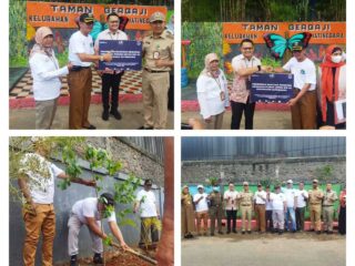 Jalan Gergaji Kelurahan Jatinegara Menjadi Wilayah Unggulan Menerima Bantuan Pohon Buah Dari Pt Jiep