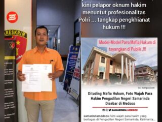 Pelapor Meminta Polri Jangan Cuman Gesit Memproses Kriminal Ecek-Ecek