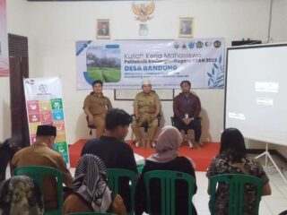 Mahasiswa Stan Jadikan Desa Bandung Sebagai Lokasi Pembelajaran