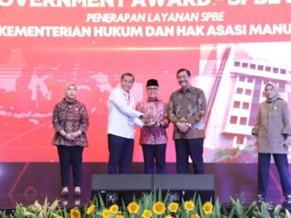 Terbaik Layanan Digital, Kemenkumham Raih Penghargaan Dari Kementerian Panrb