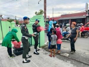 Subdenpom Rangkasbitung Lebak Bagikan Takjil Ramadhan