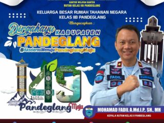 Karutan Pandeglang,Mohamad Fadil,Sh,Mh Beserta Staf Dan Pegawai Mengucapkan Hut Pandeglang Ke 149