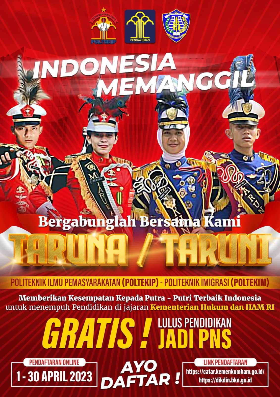 Kemenkumham Telah Buka Pendaftaran Calon Taruna Imigrasi Dan Pemasyarakatan 1 Kemenkumham Telah Buka Pendaftaran Calon Taruna Imigrasi Dan Pemasyarakatan