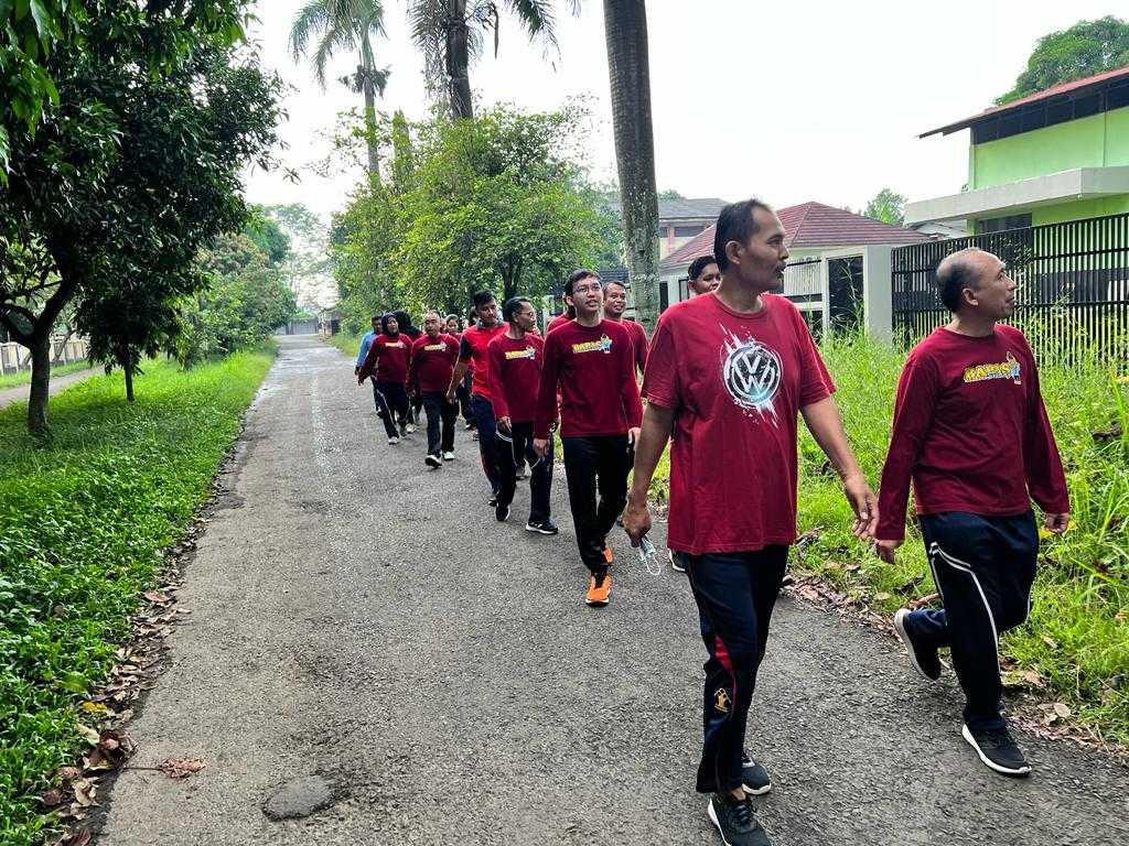 Olahraga Pagi Pegawai Bapas Subang Pasca Idul Fitri 1444 H, Begini Keseruannya I Harian Terbit