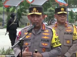 Kapolda Lampung Dampingi Kapolri Cek Pelabuban Bakauheni