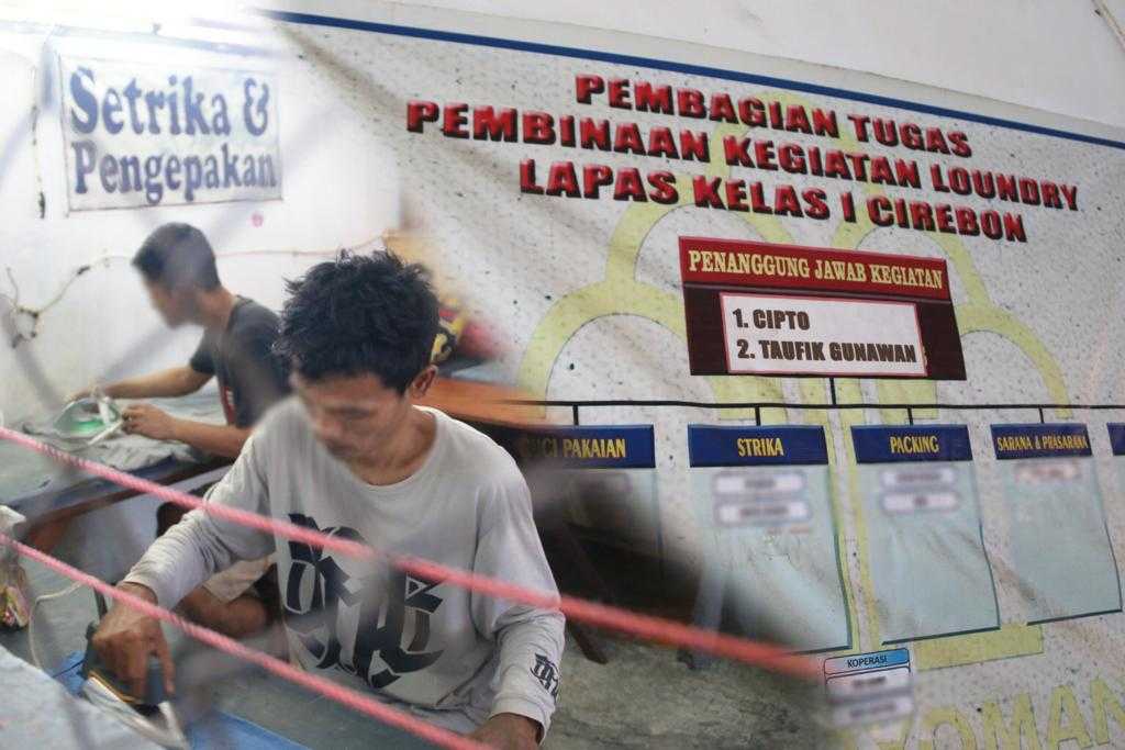 Lapas Cirebon Kemenkumham Jabar Kembangkan Bakat WBP Dengan Usaha Laundry I Harian Terbit