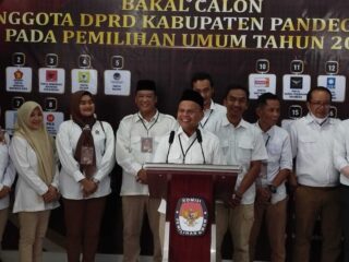 Sebanyak 50 Bacaleg Partai Gerindra Didaftarkan Ke Kpu Pandeglang, Hadapi Pileg 2024