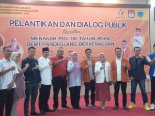 Bupati Pandeglang ,Irna Hadiri Acara Pelantikan Amira Dan Lakukan Dialog Publik