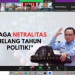 Sekjen Kemenkumham : Jaga Netralitas Di Tahun Politik