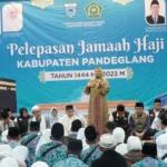 Jemaah Haji Kloter 16 Pandeglang Diberangkatkan Bupati ,Irna Narulita