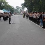 Pastikan Aman, Polres Lebak Gelar Apel Pengawalan Jemaah Haji