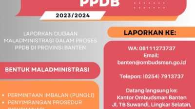 Ombudsman Banten Jaga Integritas Pelaksanaan PPDB, Lapor Jika Ada Aduan