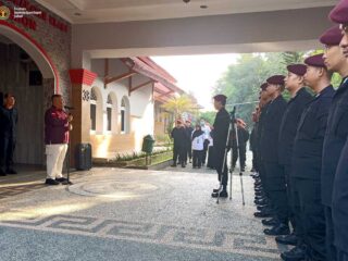 Kakanwil R. Andika Dwi Prasetya Pimpin Apel Pagi Di Lapas Cirebon