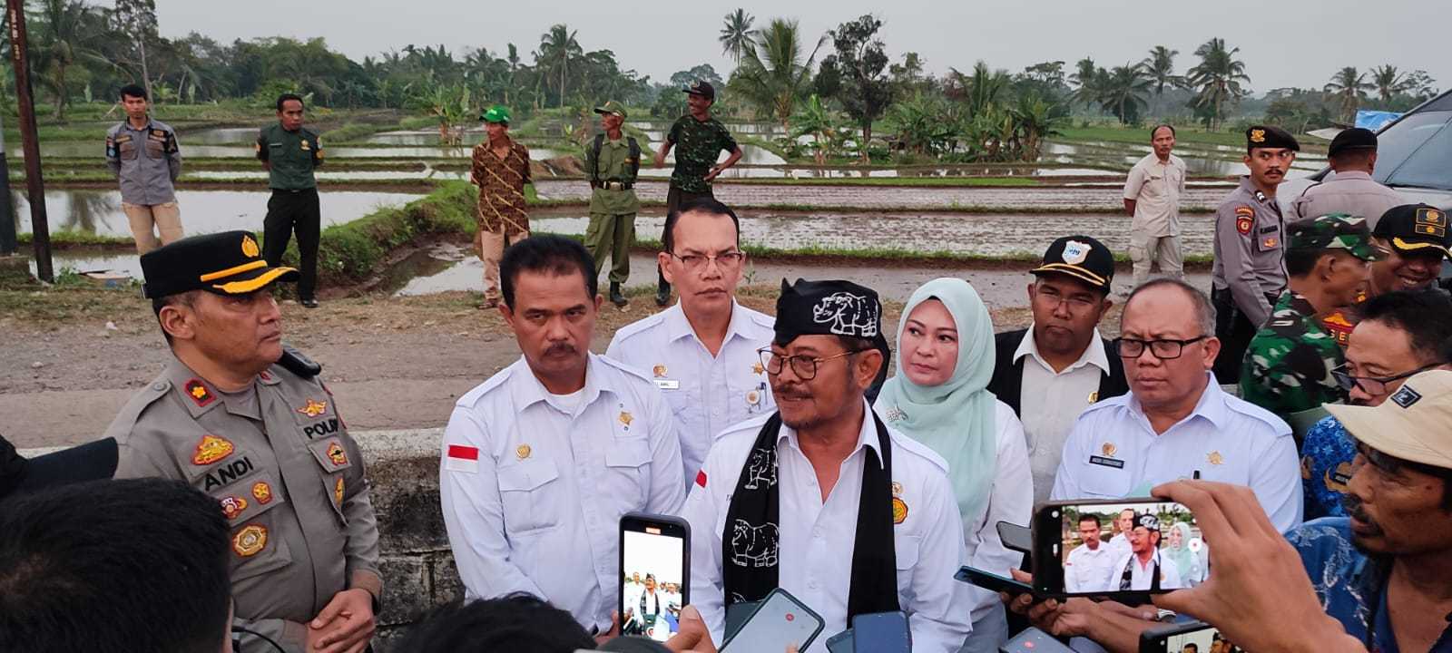 Kunker Mentan di Pandeglang Percepat Tanam Padi Antisipasi Dampak Iklim El-Nino I Harian Terbit