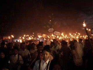 Ribuan Warga Pandeglang Ikuti Pawai Obor Sambut Tahun Baru Islam