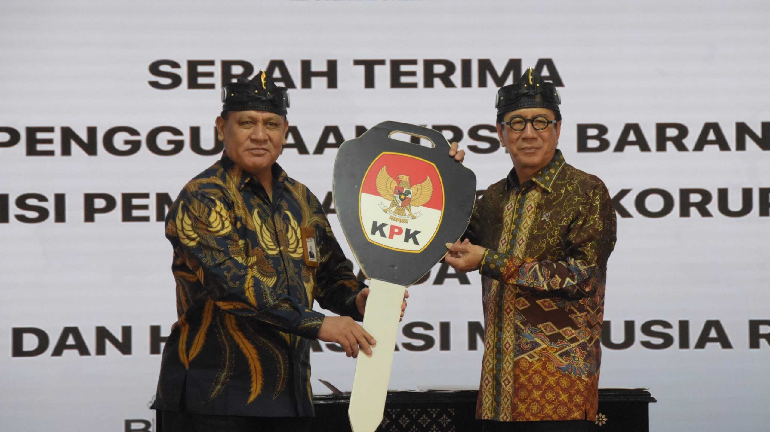 KPK Serahkan Aset Negara Ke Menkumham Yassona Laoly di Kemenkumham Jabar I Harian Terbit