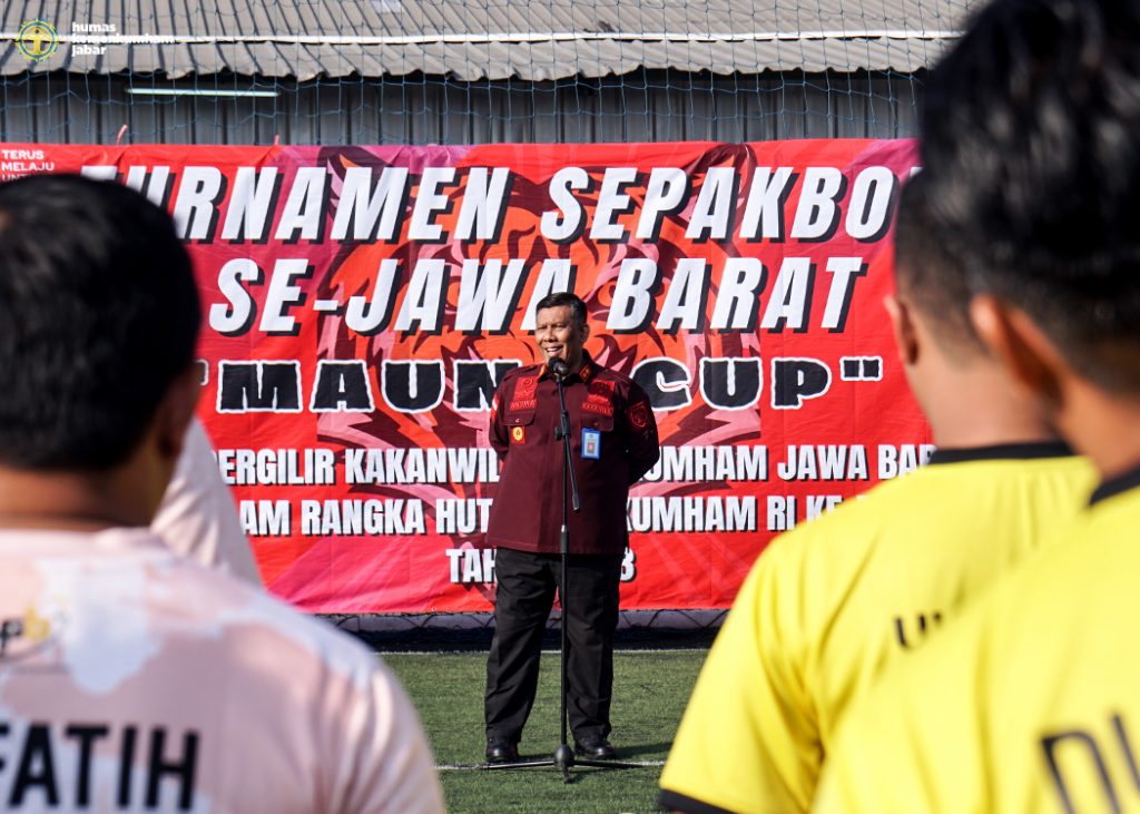 Peringati Hari Dharma Karya Dika ke-78, Kakanwilkumham Jabar Gelar Turnamen Sepak Bola I Harian Terbit