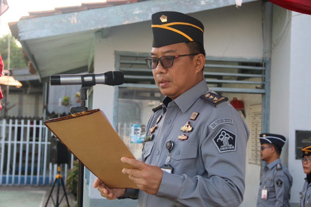 Lapas Cirebon Laksanakan Upacara HUT Kemenkumham Ke-78 I Harian Terbit