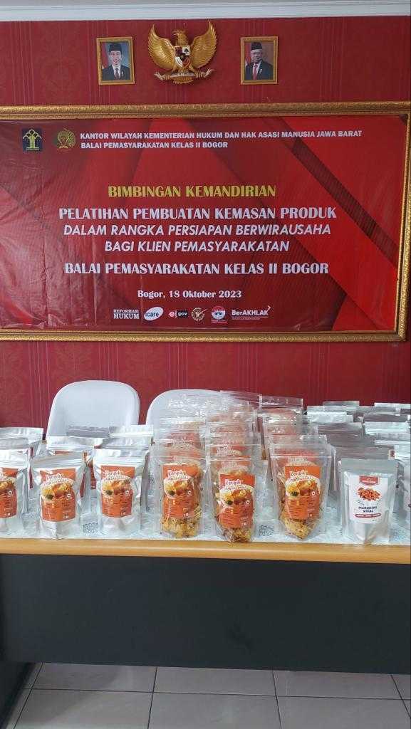 Bapas Bogor Bersama Ncc Berbakti Berikan Pelatihan Pengemasan Produk Klien Pemasyarakatan