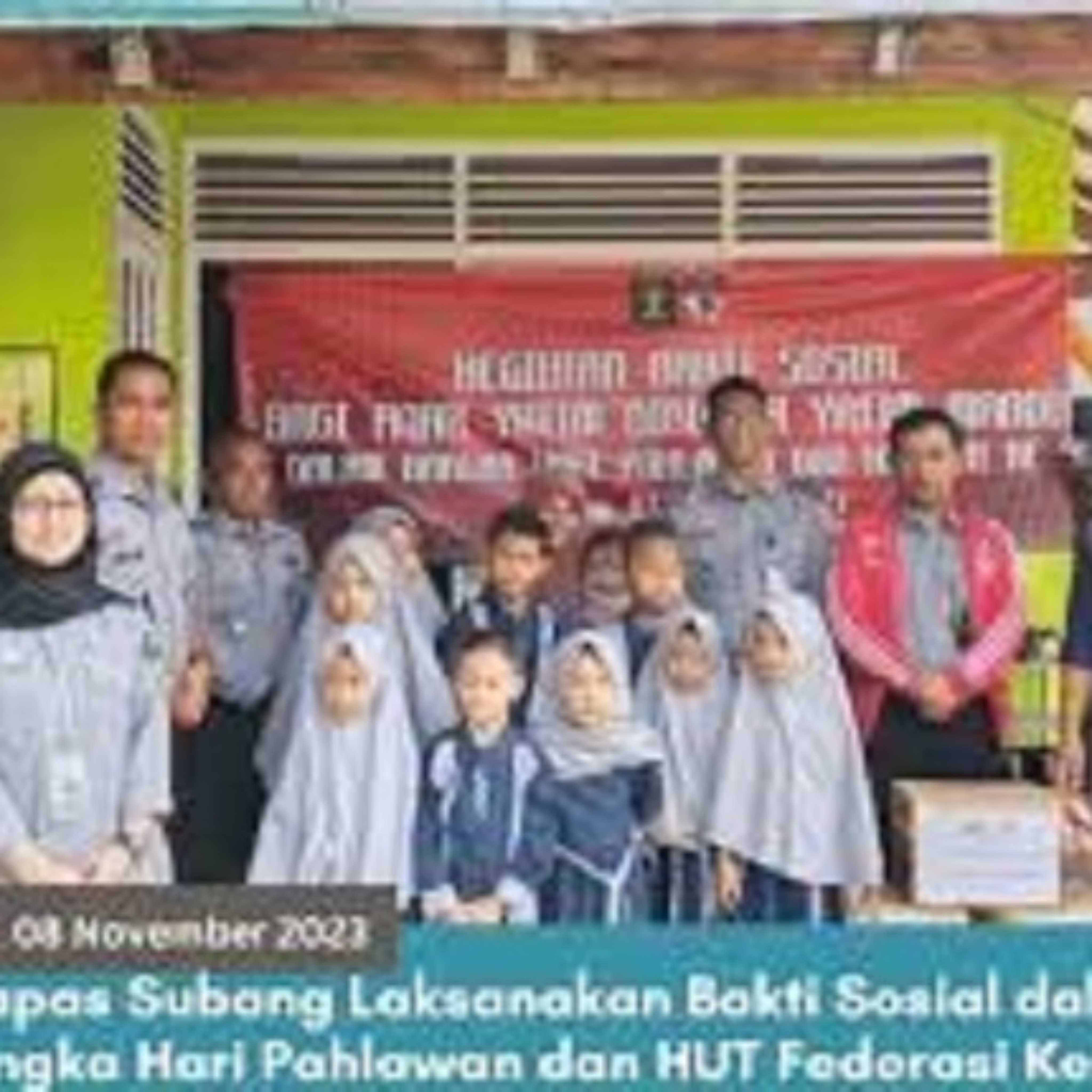 Bapas Subang Gelar Bakti Sosial dalam Rangka HUT FKI ke-5 dan Hari Pahlawan