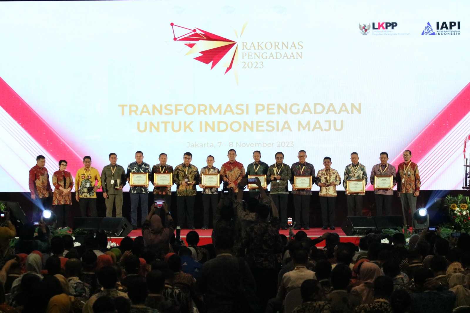 Kemenkumham Raih Penghargaan Terbaik ke-1 ITKP di Anugerah Pengadaan 2023